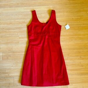 Red bow party dress